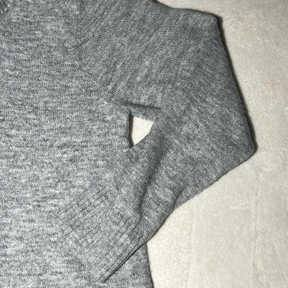 Calvin Klein Gray Ribbed Turtleneck Sweater Dress M - Picture 11 of 15